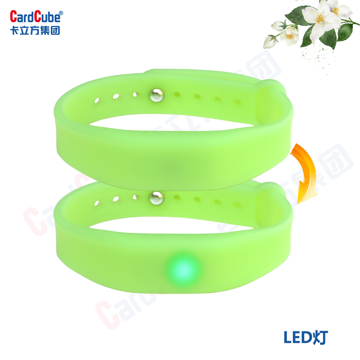 LED感應發(fā)光腕帶NFC感應發(fā)光手環(huán)2